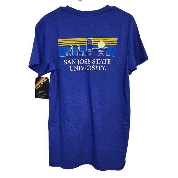 NEW SJSU SAN JOSE STATE UNIVERSITY SKYLINE USCAPE T-SHIRT - L - Picture 2 of 3